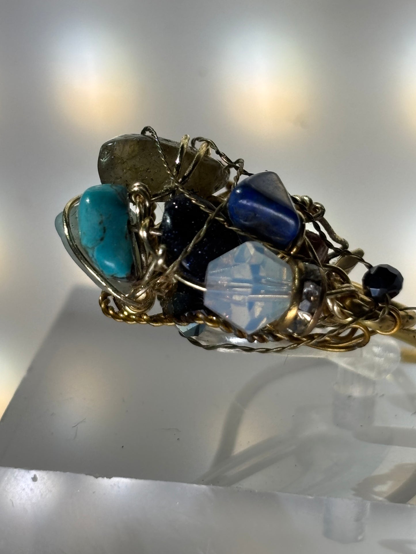 Gemstone ring: ￼Mermaid treasure