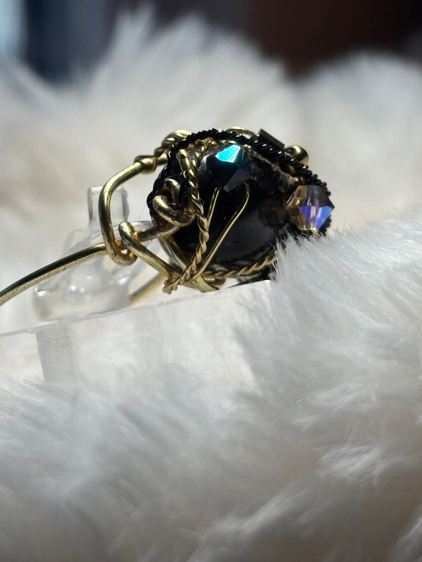Black Onyx ring: ancient strength ￼