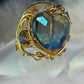 Trust my heart: crystal heart ring ￼