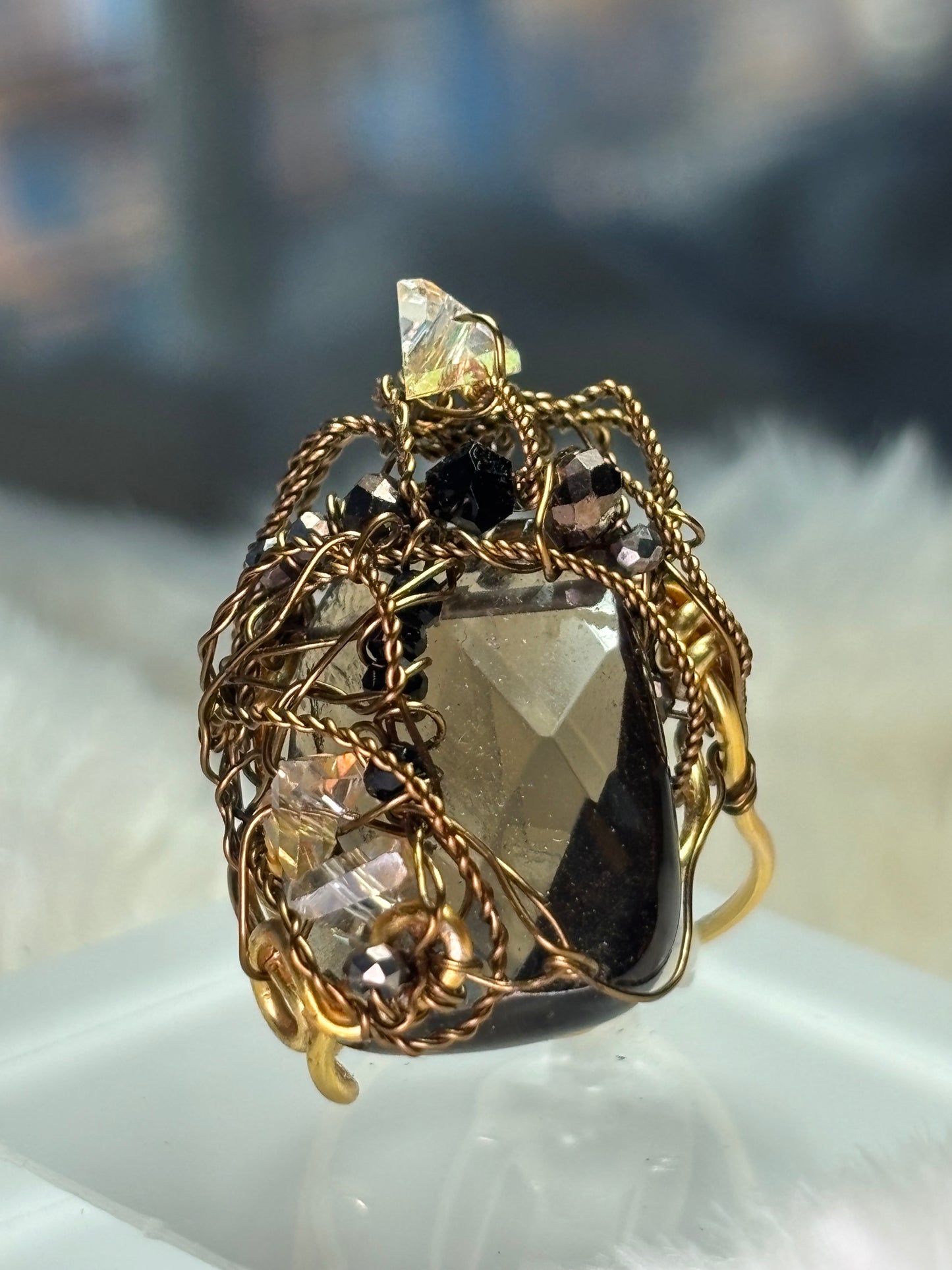 Topaz ring: ￼Gatsby’s Daisy ￼