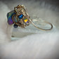 Titanium Aurora quartz ring: living color ￼