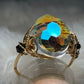 Brilliant Crystal in Gold Ring:￼Sunfire