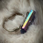 Celestial blade: Titanium Aura Quartz “ rainbow quartz”