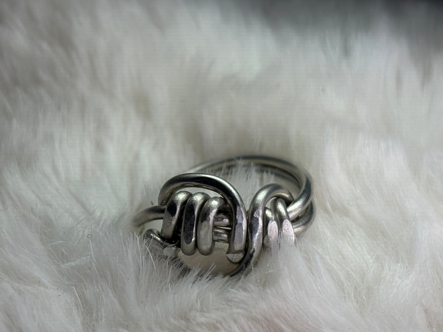 Silver talisman ￼ring of good luck