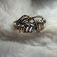 Silver and gold ring: circle of the unbroken promise