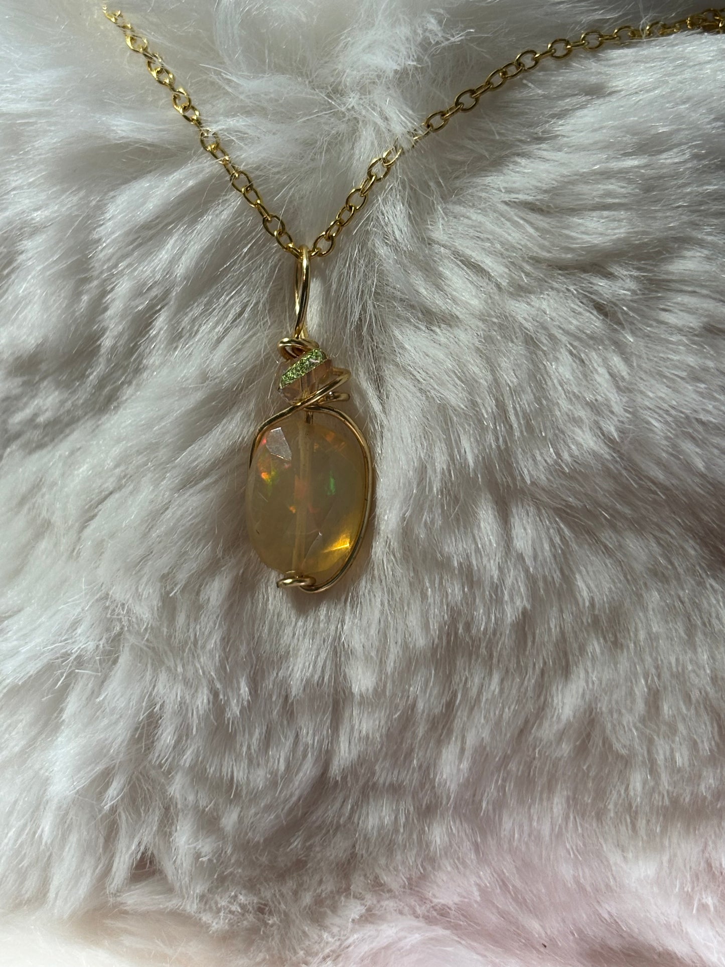 Star Fire: Opal Pendant