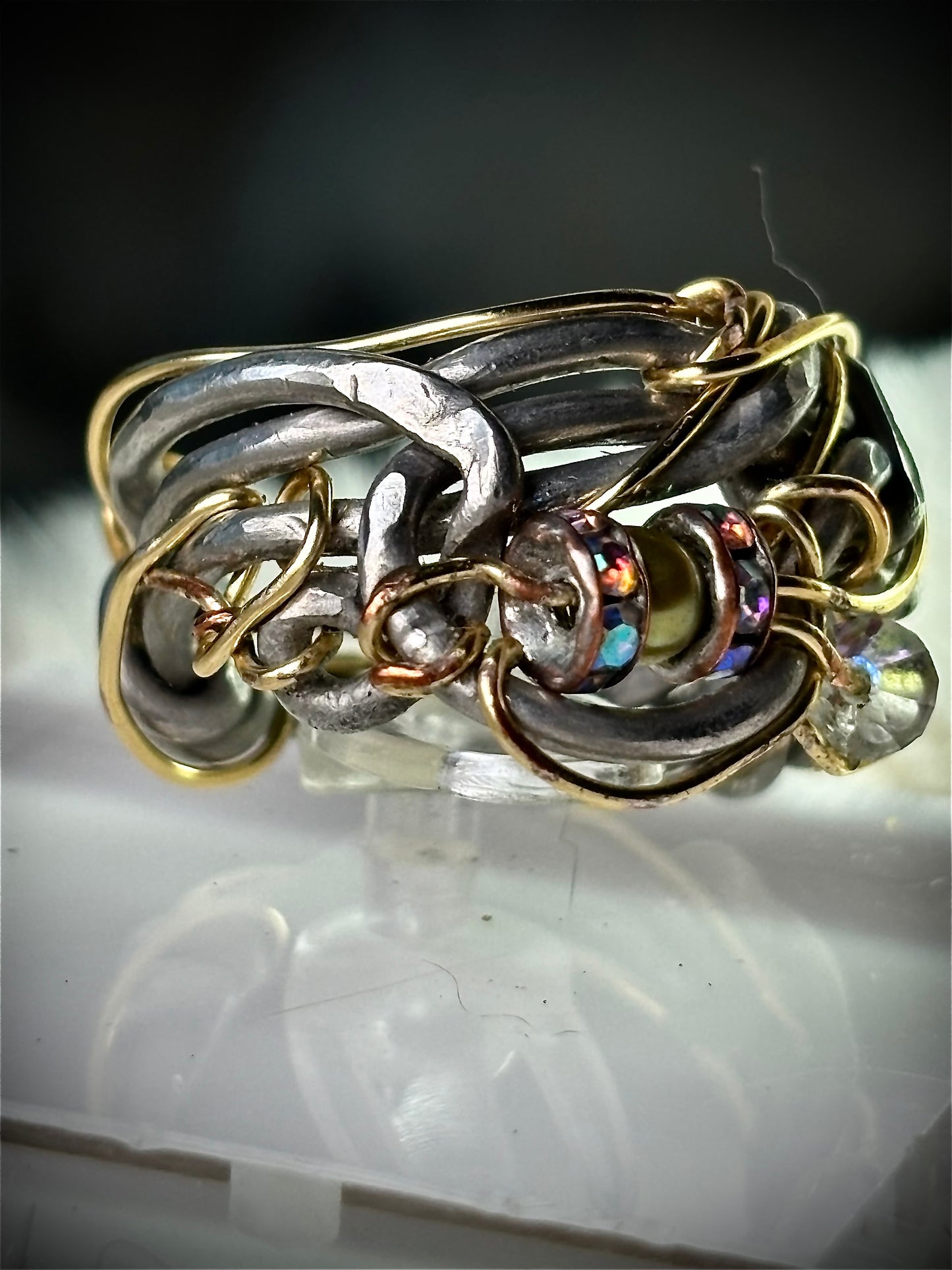 See pearl and silver ring: ￼ CALM, AND CHAOS ￼
