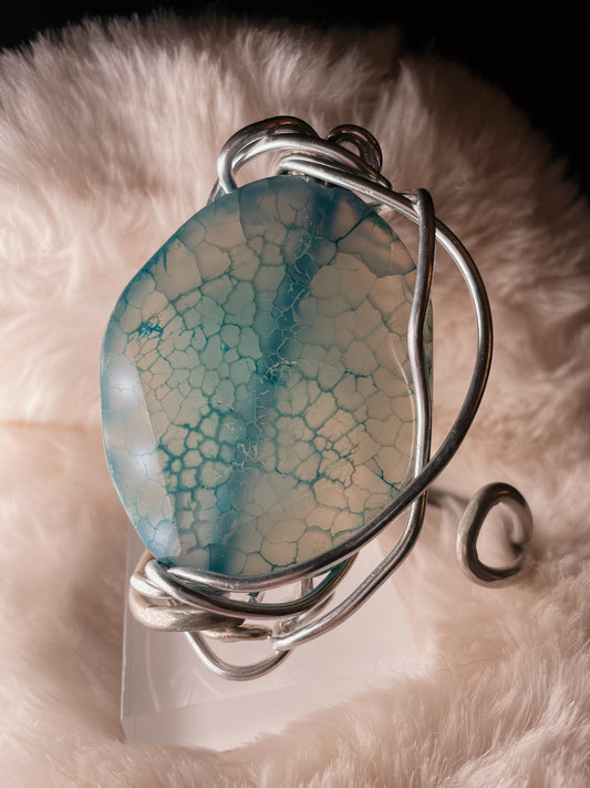 Blue Dragon Vein Agate