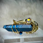 ELECTRIC BLUE:  AURA QUARTZ RING — GOLD