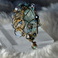 Glacial Empress: blue crystal ring ￼