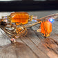 Carnelian Bracelet: Golden Focus