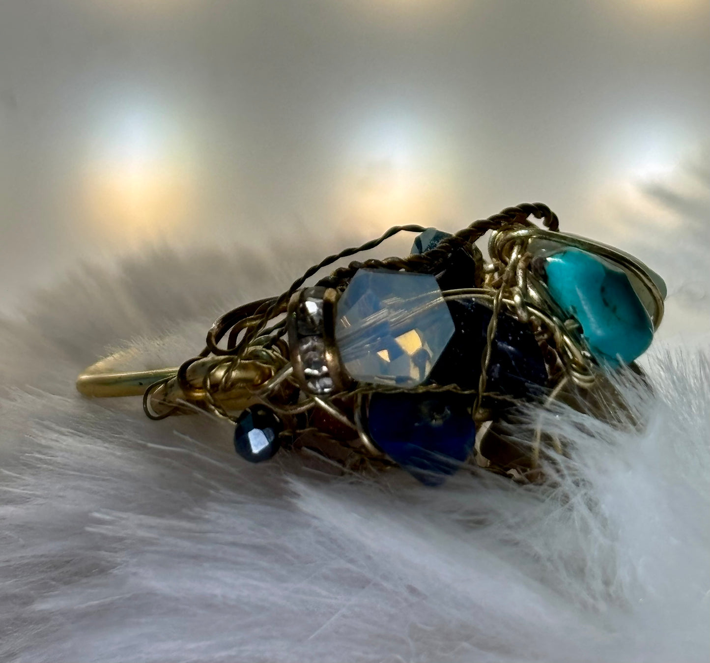 Gemstone ring: ￼Mermaid treasure