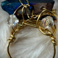 ELECTRIC BLUE:  AURA QUARTZ RING — GOLD