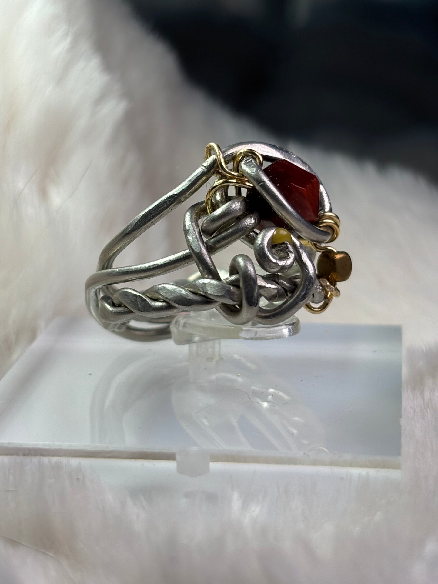 Tiger eye and silver ring:     ￼Tribal Royalty