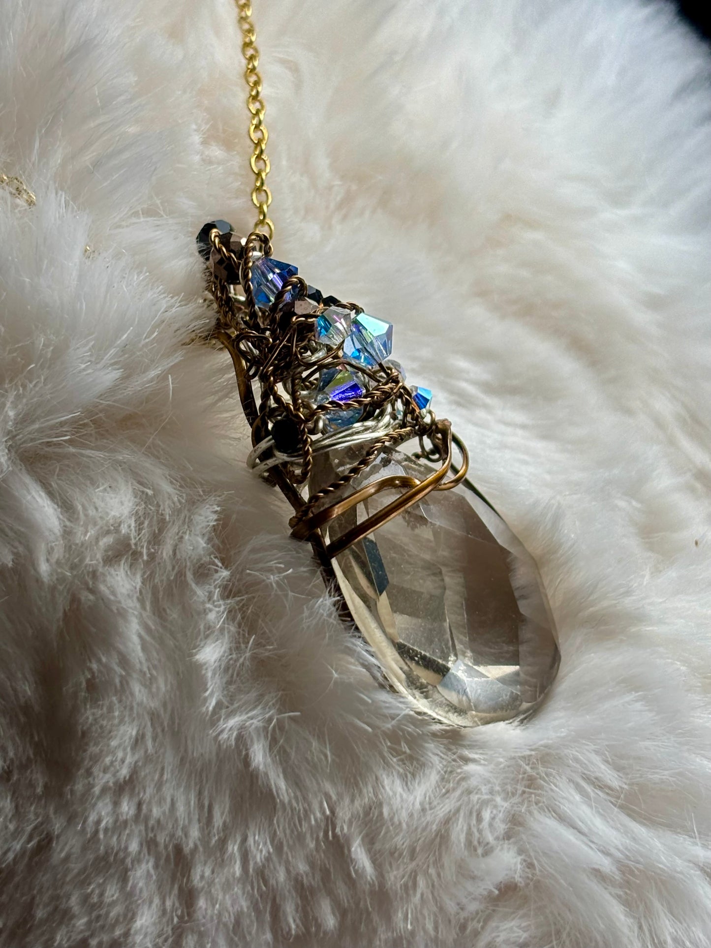 Smoky Glamour Elegance: smoky quartz pendant