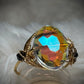 Brilliant Crystal in Gold Ring:￼Sunfire