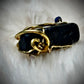 Lava Rock Ring in Gold ￼