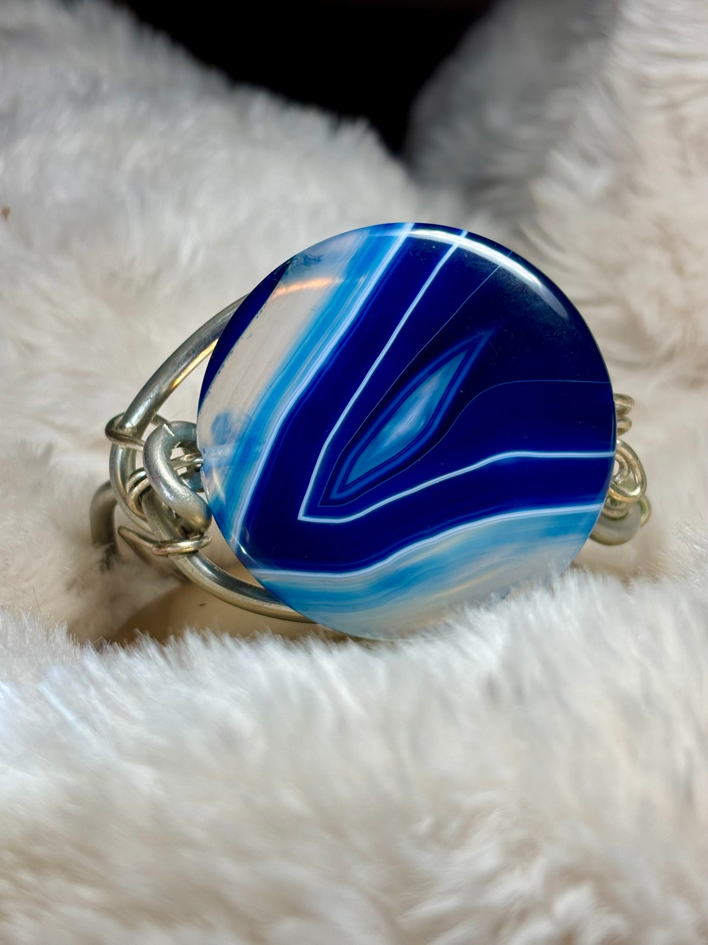 Blue agate Bracelet: ￼Couture Calm￼