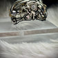Diamond rhinestone, silver ring: powerful
