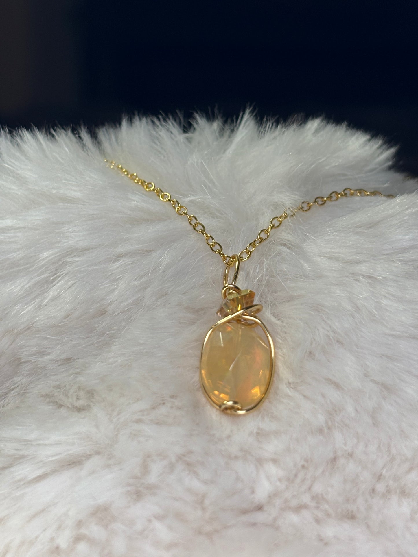 Star Fire: Opal Pendant