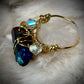 ELECTRIC BLUE:  AURA QUARTZ RING — GOLD