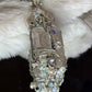 Crystal and quartz crystal pendant: TWIN PILLARS OF CLARITY ￼ ￼