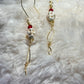 True Love: white turquoise Johnny earrings. 
From the ‘Death Till We Part Series’ in the Johnny Collection