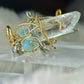 Blue quartz crystal ring a radiated ￼