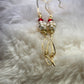 True Love: white turquoise Johnny earrings. 
From the ‘Death Till We Part Series’ in the Johnny Collection