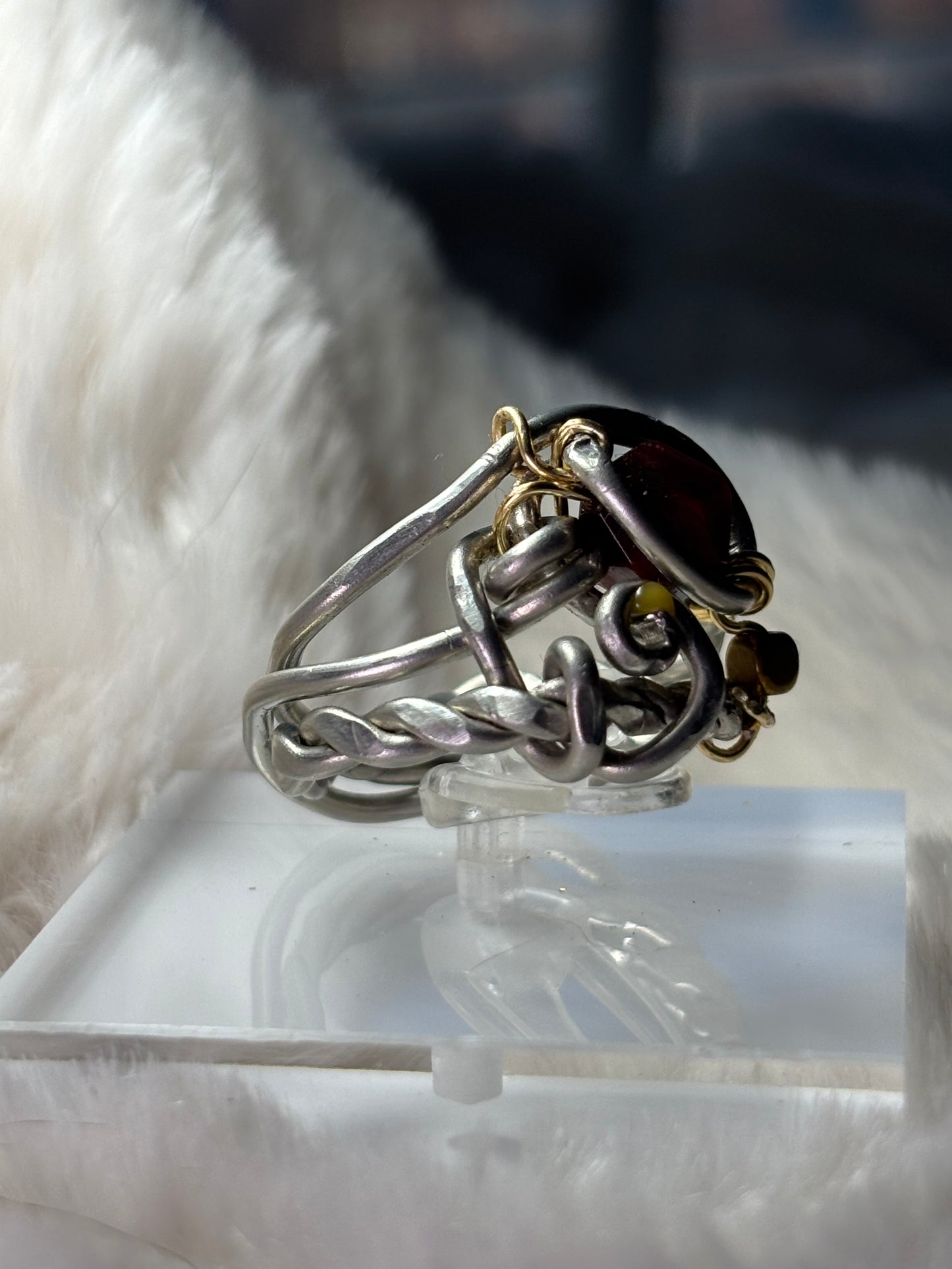 Tiger eye and silver ring:     ￼Tribal Royalty