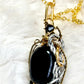 Grounding Shield Amulet: black onyx pendant
