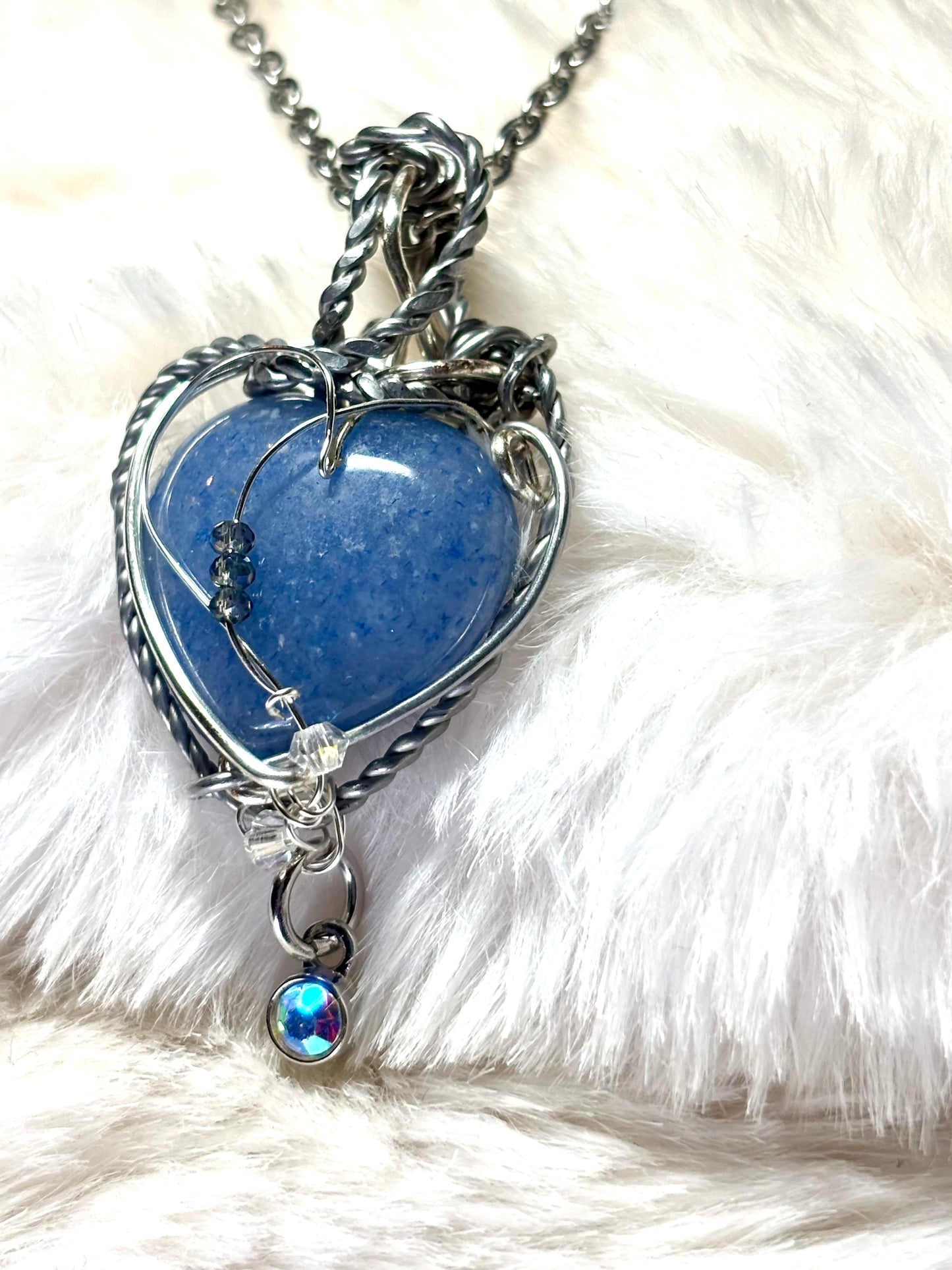 Blue Heirloom Heart:     Aventurine Pendant

All My Heart Collection