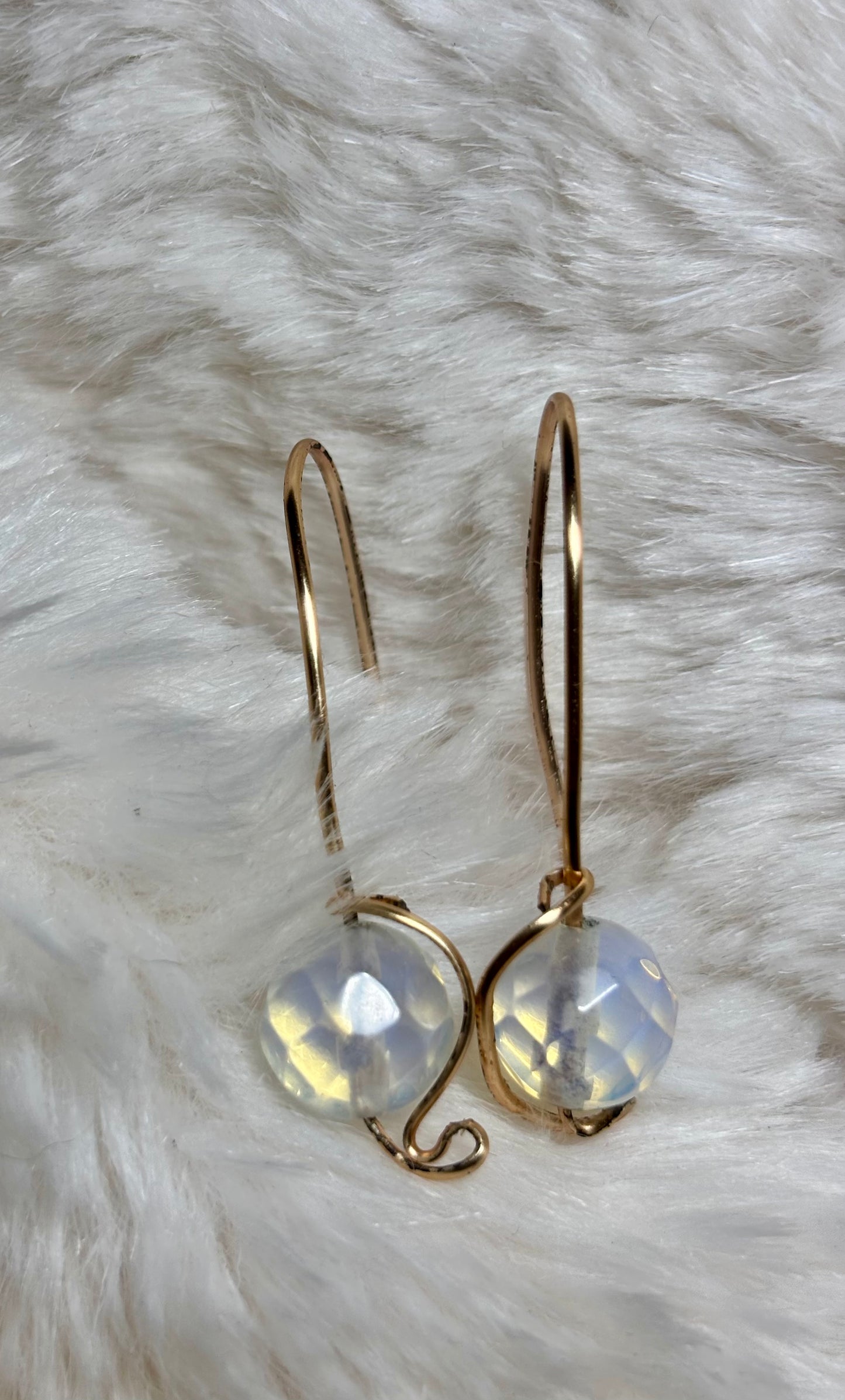 Moon Glow:  Moon Stone Earrings