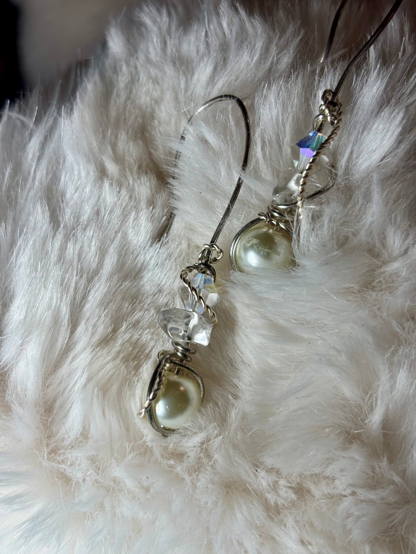 Moon Secrets:    Pearl Earrings