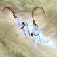 Candy Collection – Violet Light Drops: Irradiated Crystal Earrings