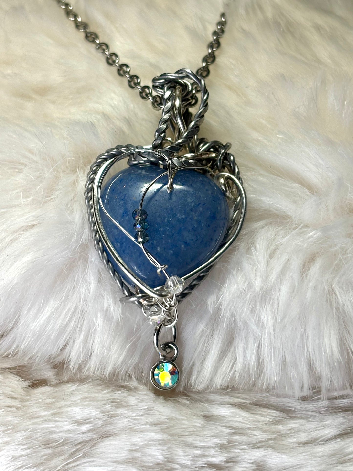 Blue Heirloom Heart:     Aventurine Pendant

All My Heart Collection