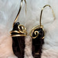Warrior: black tourmaline earrings