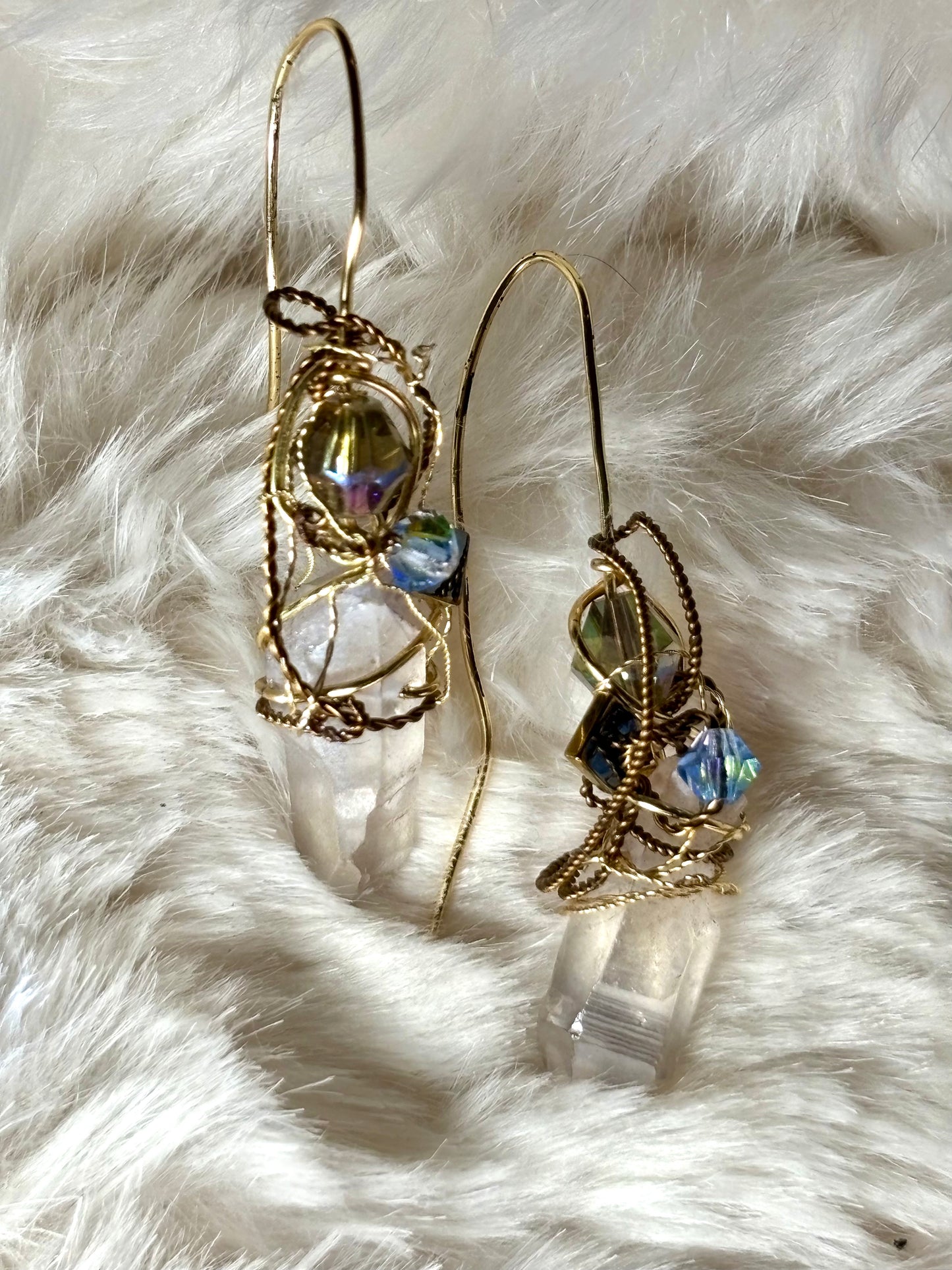 Sky and Earth: Crystal Earrings