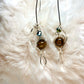 Silver Tiger Grace:     tiger eye earrings