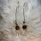 Silver Tiger Grace:     tiger eye earrings
