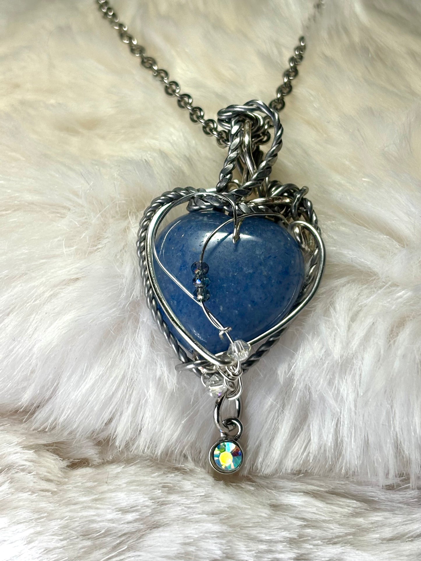 Blue Heirloom Heart:     Aventurine Pendant

All My Heart Collection