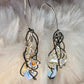 Poet’s Quill: Crystal/Moonstone Earrings