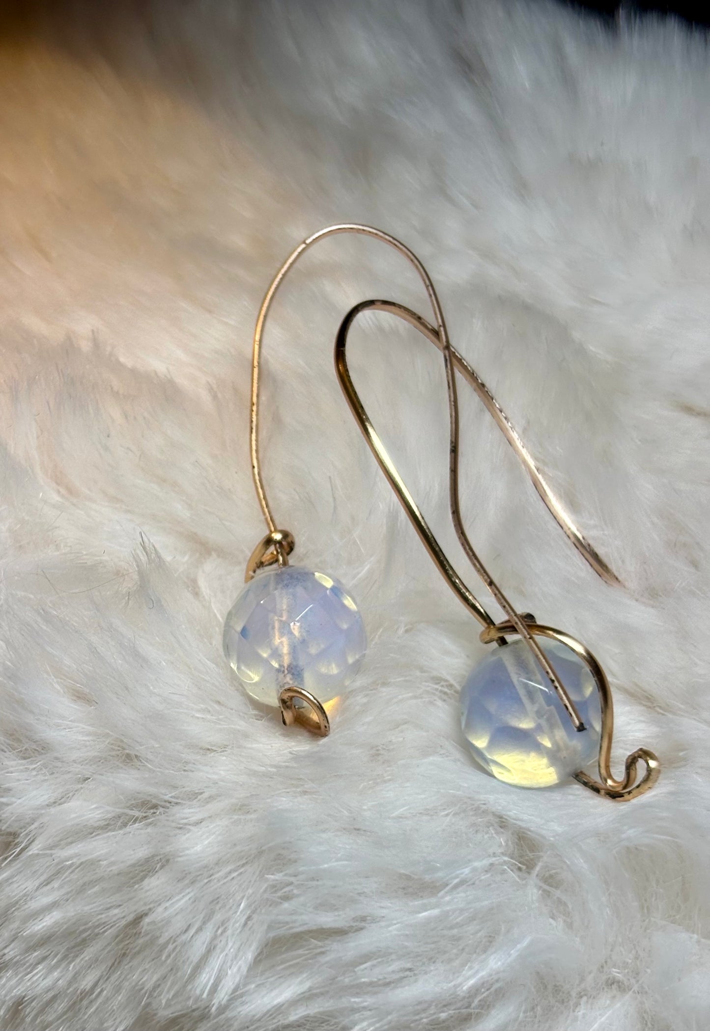 Moon Glow:  Moon Stone Earrings