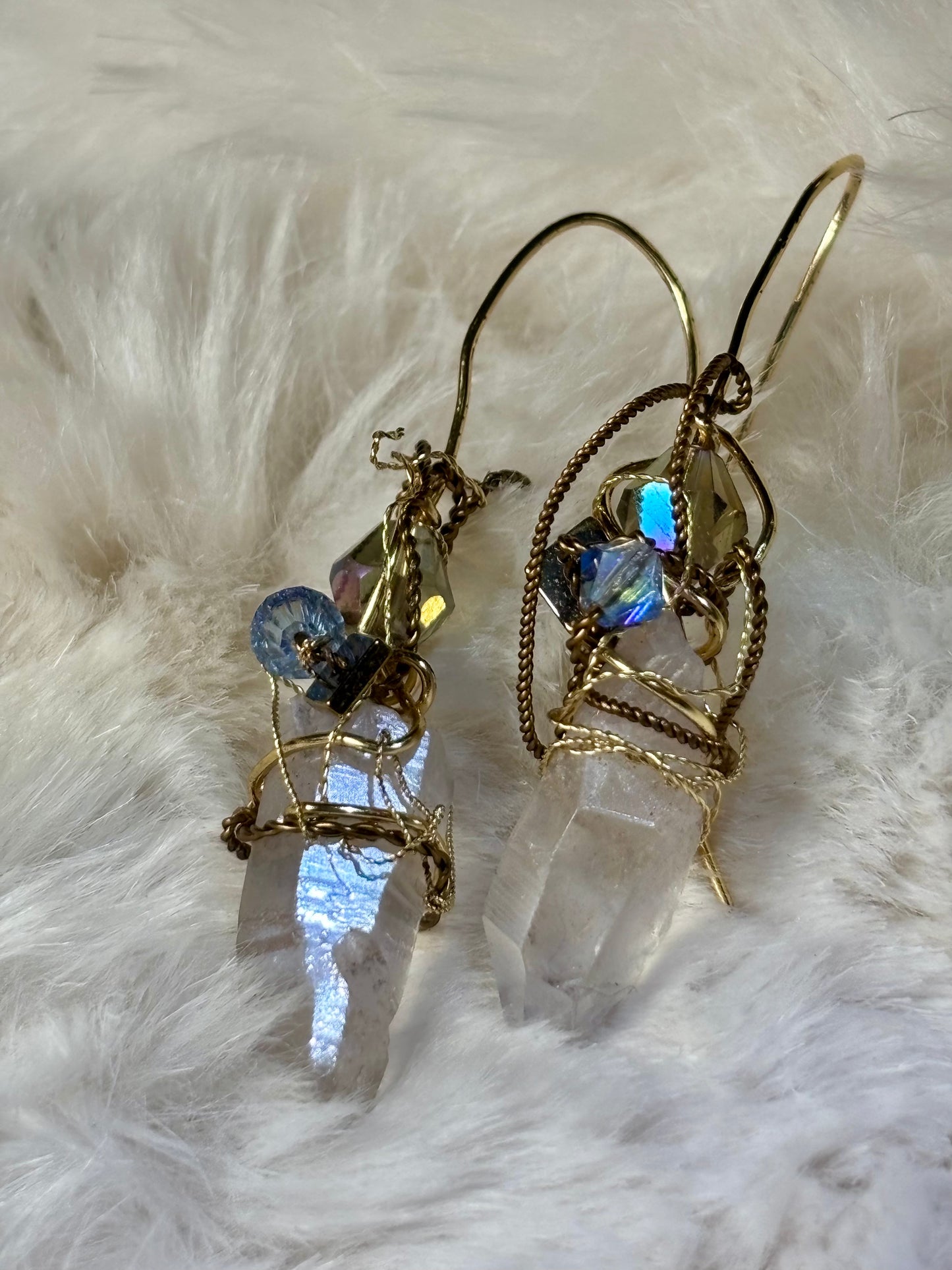 Sky and Earth: Crystal Earrings