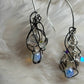 Poet’s Quill: Crystal/Moonstone Earrings