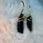 Warrior: black tourmaline earrings
