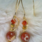 Hatchling of Fire: Red Creek Jasper earrings￼