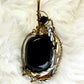Grounding Shield Amulet: black onyx pendant