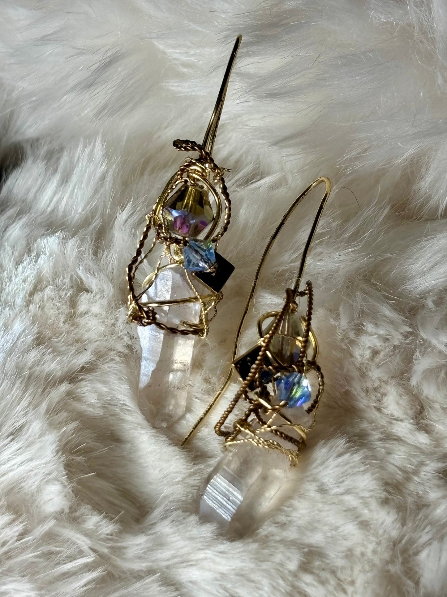 Sky and Earth: Crystal Earrings