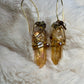Sunspell:  tangerine aura, quartz earrings ￼